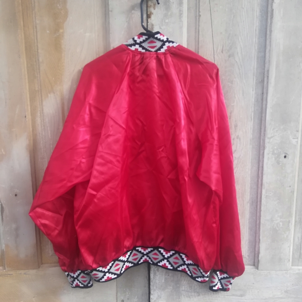 Vintage Red Satin Rodeo Jacket - Picture 4 of 4